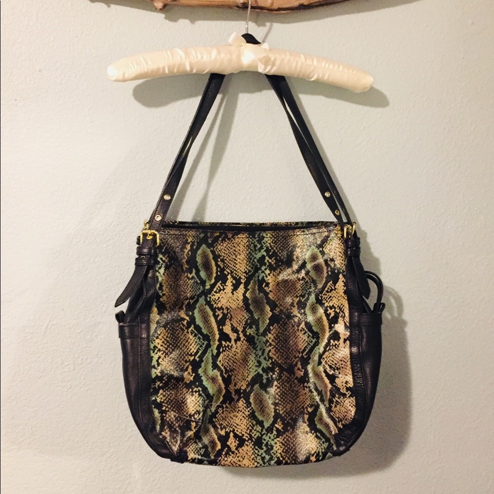 STEVEN Snake Skin Large Bag